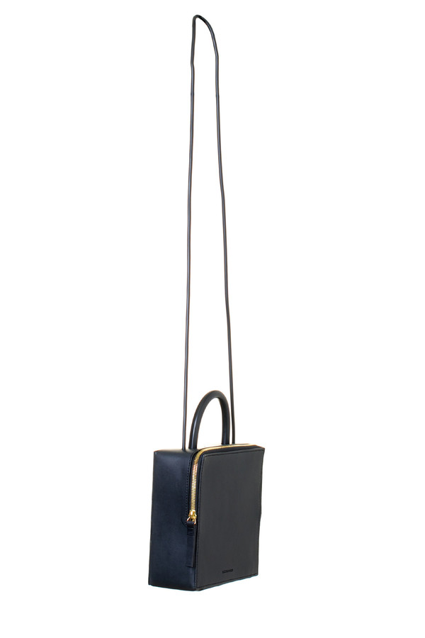 Building Block Leather Box Bag - Black Building Block Leather Box Bag - Black