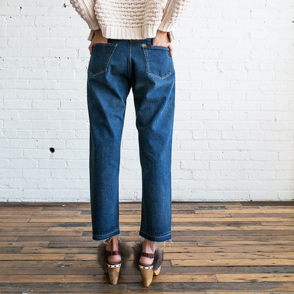 Chimala Selvedge Denim Used Ankle Cut Chimala Selvedge Denim Used Ankle Cut