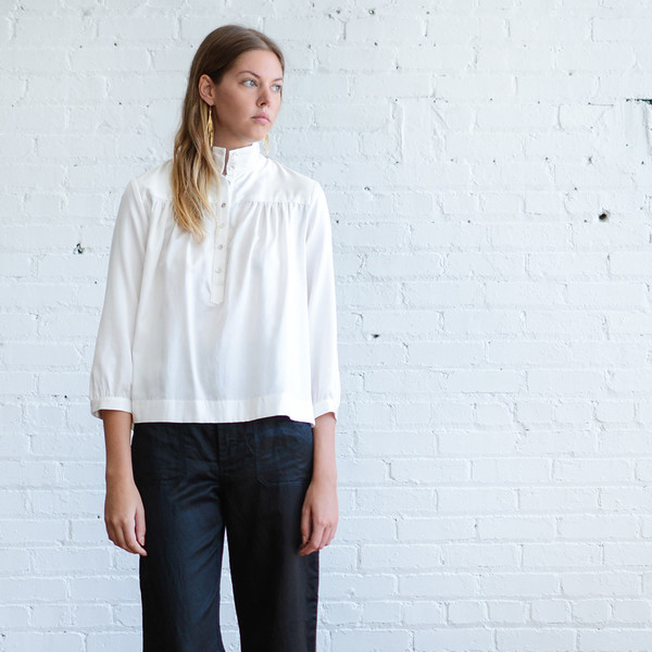 Horses Atelier High Collar Blouse Horses Atelier High Collar Blouse