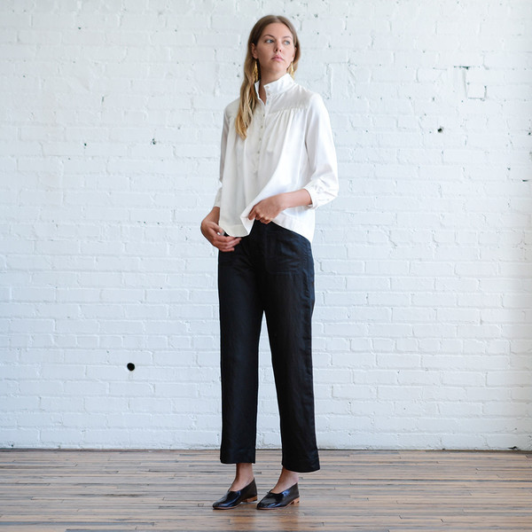 Horses Atelier High Collar Blouse Horses Atelier High Collar Blouse