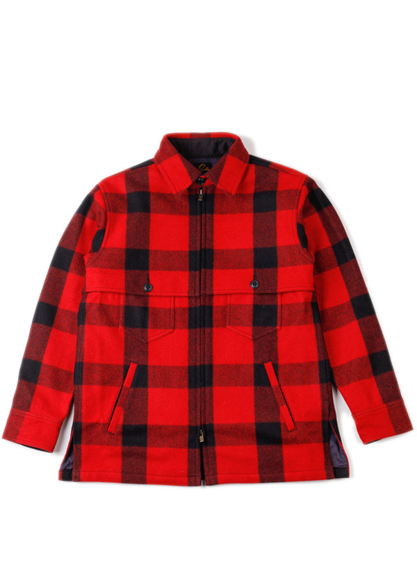 Men's Needles Cruiser Jacket - Melton Buffalo Plaid Men's Needles Cruiser Jacket - Melton Buffalo Plaid