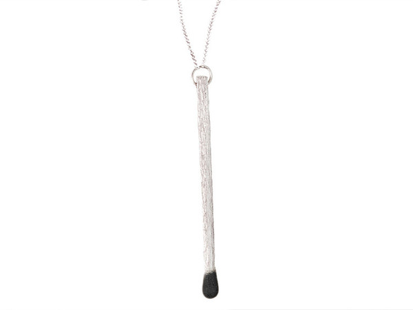 NEAL Jewelry Black Tip Matchstick Necklace NEAL Jewelry Black Tip Matchstick Necklace
