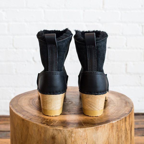 No. 6 5" Pull on Shearling Boot Mid Heel No. 6 5" Pull on Shearling Boot Mid Heel