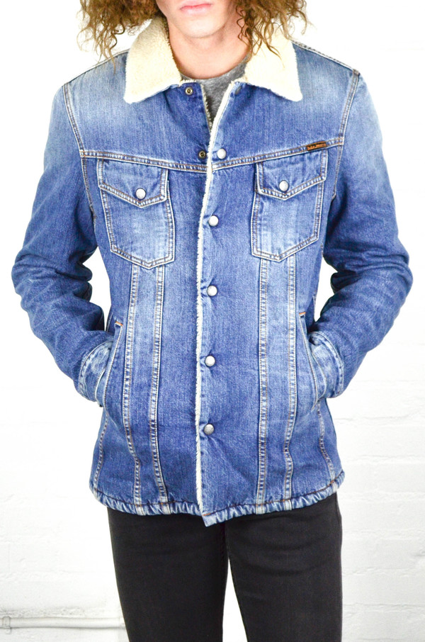 Nudie Lenny Tangerine Blue Denim Jacket Nudie Lenny Tangerine Blue Denim Jacket