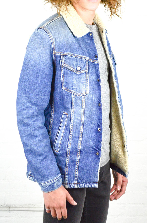 Nudie Lenny Tangerine Blue Denim Jacket Nudie Lenny Tangerine Blue Denim Jacket