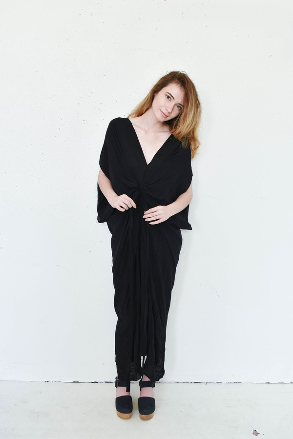 7115 By Szeki Signature Kimono Maxi Dress in Black 7115 By Szeki Signature Kimono Maxi Dress in Black
