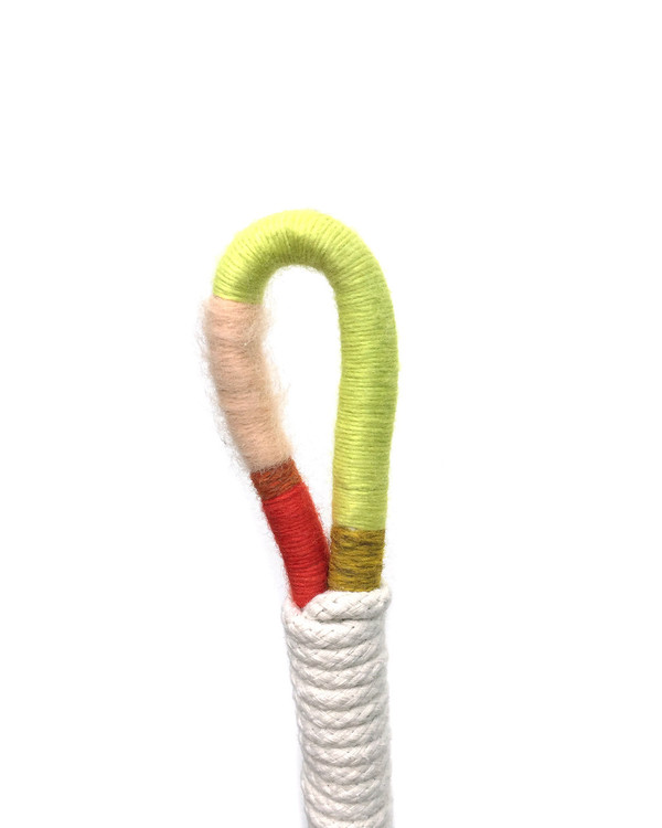 Cold Picnic Colorblock Rope Plant Hanger in Citrus Cold Picnic Colorblock Rope Plant Hanger in Citrus