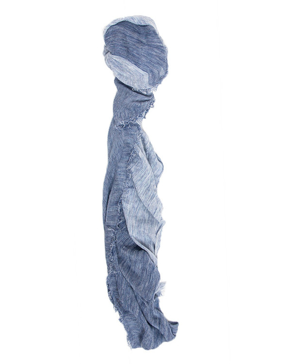 Grisal Arena Duo Ramie Scarf in Sky & Denim Grisal Arena Duo Ramie Scarf in Sky & Denim