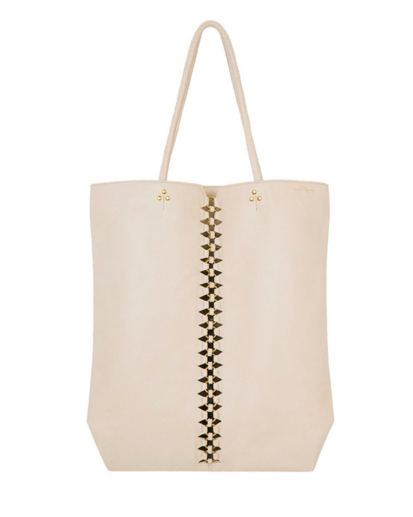 Jerome Dreyfuss Dario Tote in Creme Lambskin Jerome Dreyfuss Dario Tote in Creme Lambskin