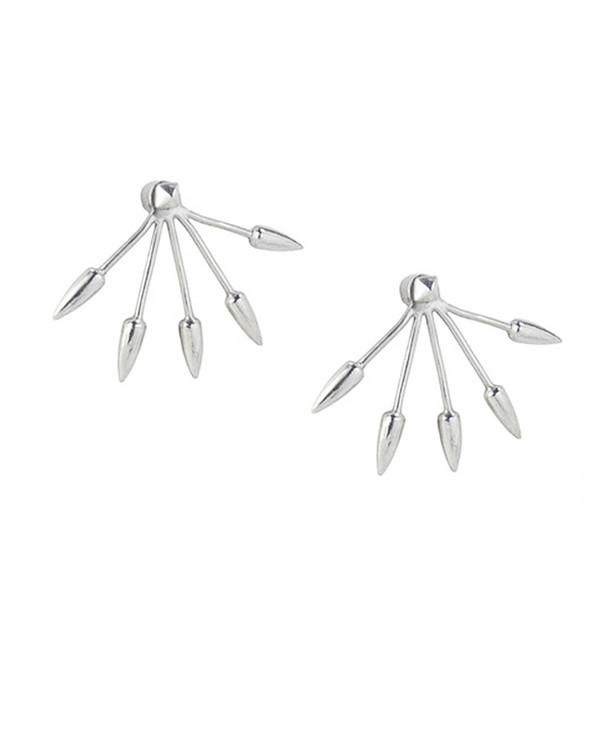 Pamela Love 5 Spike Ear Jacket in Sterling Silver Pamela Love 5 Spike Ear Jacket in Sterling Silver