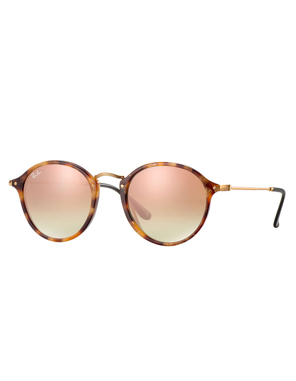 Ray-Ban Round Fleck Flash Lenses Gradient Sunglasses Tortoise Copper Gradient Flash Ray-Ban Round Fleck Flash Lenses Gradient Sunglasses Tortoise Copper Gradient Flash