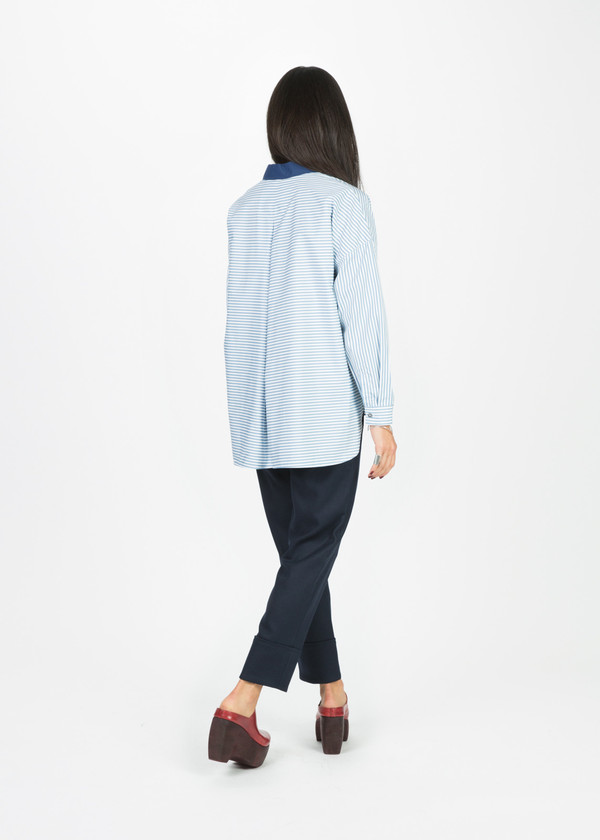 Odeeh Contrast Collar Shirt Odeeh Contrast Collar Shirt