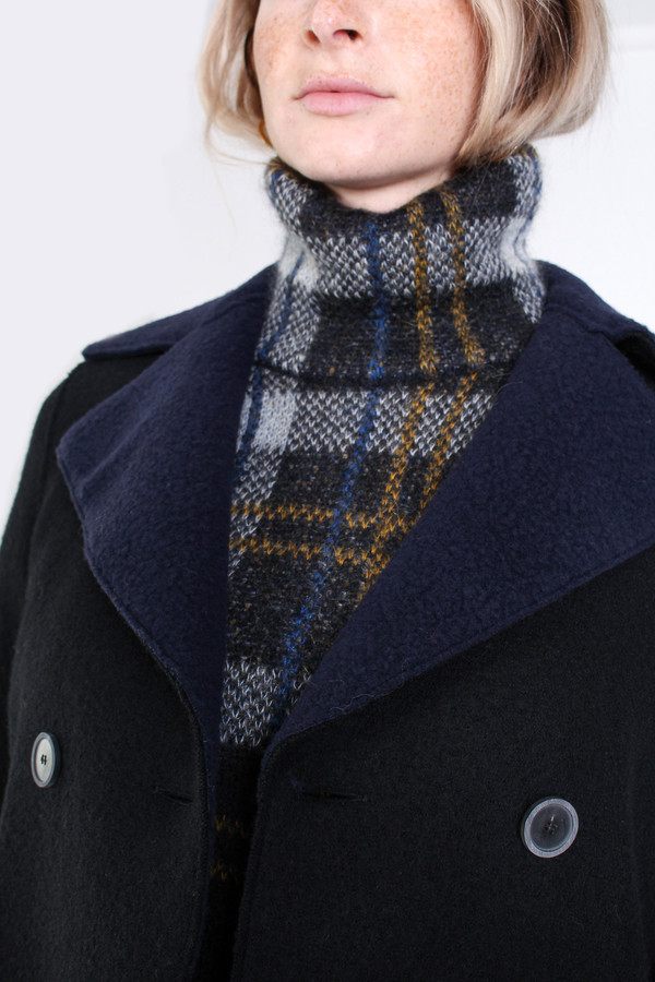 Suno Turtleneck sweater in plaid Suno Turtleneck sweater in plaid