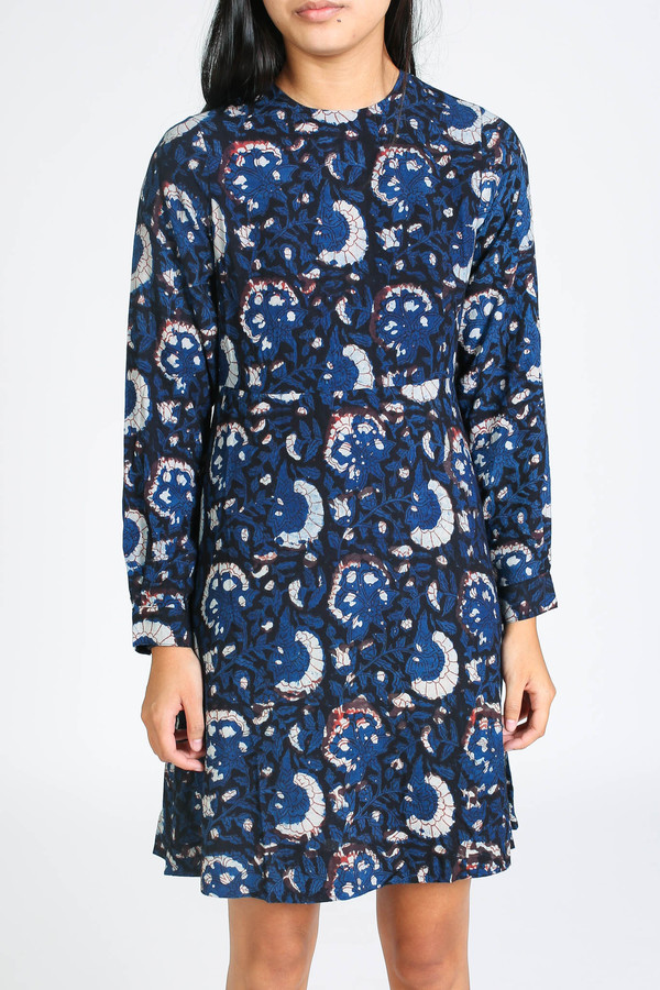 Antik Batik Valy minidress in blue Antik Batik Valy minidress in blue