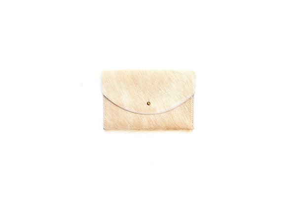 Primecut TAN COWHIDE PASSPORT CLUTCH Primecut TAN COWHIDE PASSPORT CLUTCH