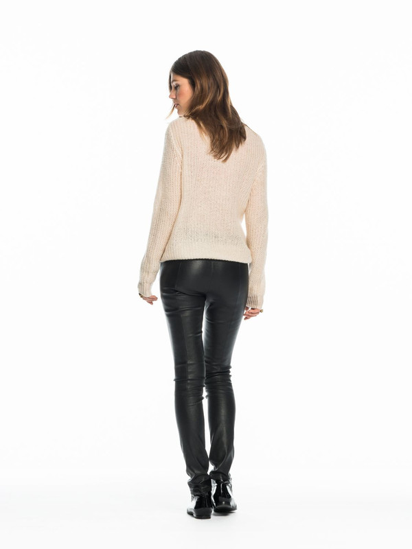 Women's Leather Leggings - Black Women's Leather Leggings - Black