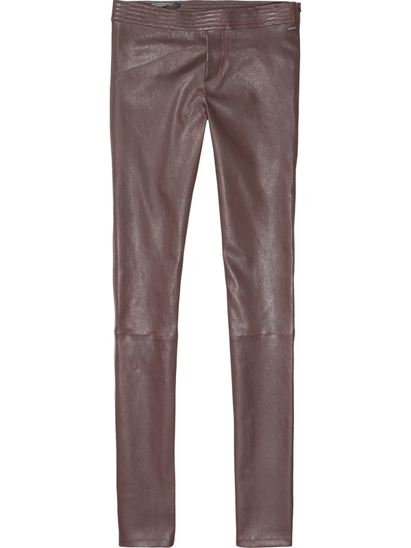 Women's Leather Leggings - Mahogany Women's Leather Leggings - Mahogany