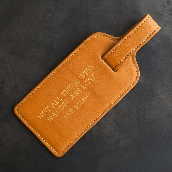 Kempton & Co Luggage Tag Tan Kempton & Co Luggage Tag Tan