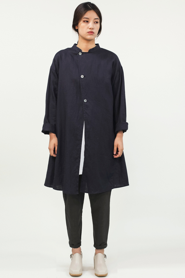 Universal Tissu Linen Jacket- Navy Universal Tissu Linen Jacket- Navy