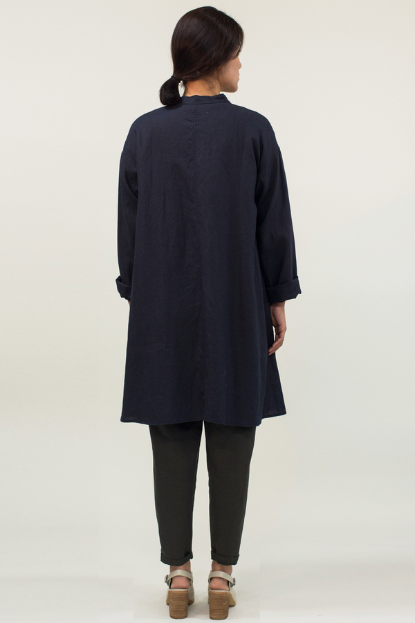 Universal Tissu Linen Jacket- Navy Universal Tissu Linen Jacket- Navy
