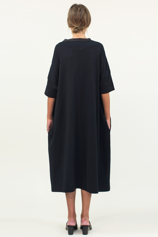 Universal Tissu Oversized Cotton Dress- Black Universal Tissu Oversized Cotton Dress- Black