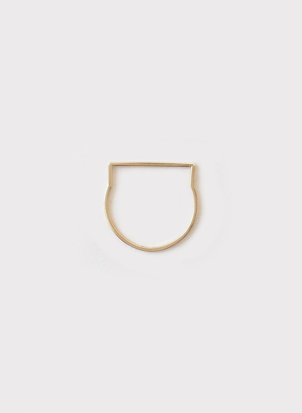 Mute Object Line 14K Gold Ring Mute Object Line 14K Gold Ring