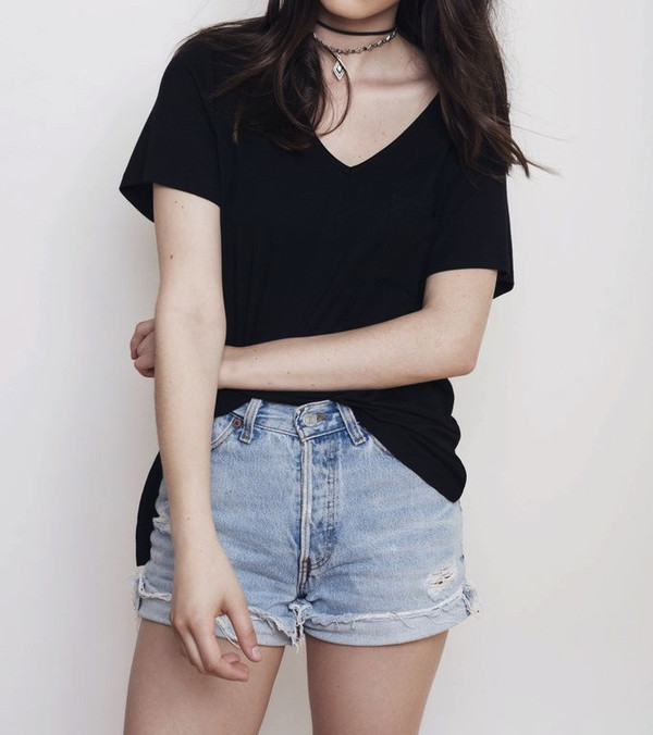 Menage A Deux V-Neck with Pocket tee Menage A Deux V-Neck with Pocket tee