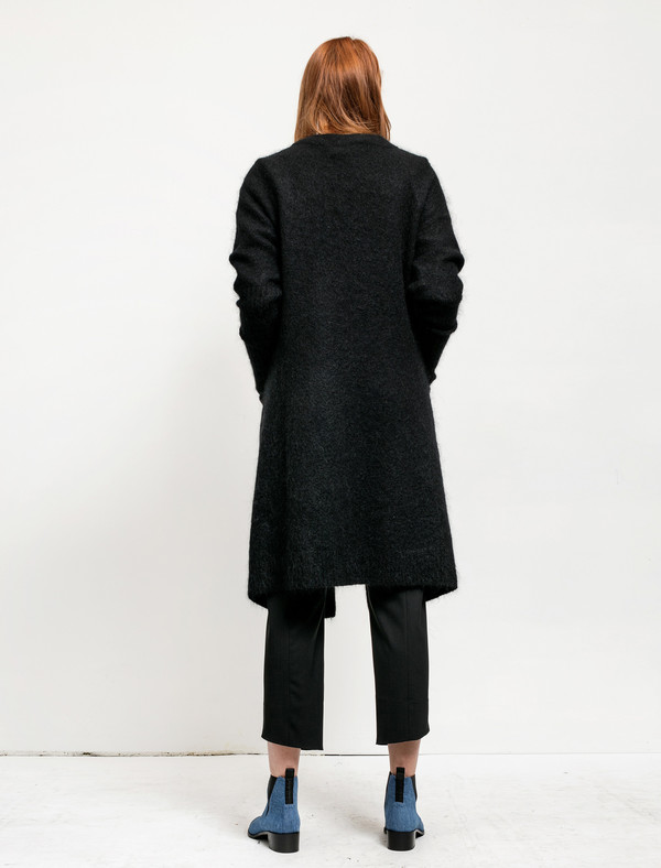 Acne Studios Womens Raya Mohair Cardigan Black Acne Studios Womens Raya Mohair Cardigan Black