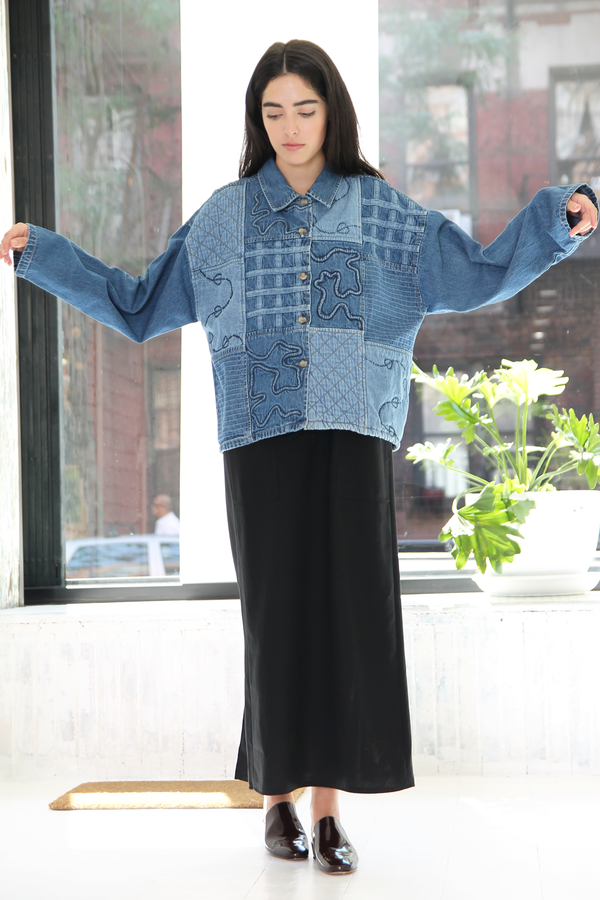 DUO NYC Vintage Blocked Denim Jacket DUO NYC Vintage Blocked Denim Jacket