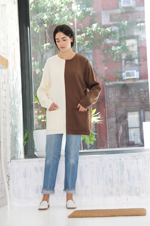 DUO NYC Vintage Color Block Pocket Pullover DUO NYC Vintage Color Block Pocket Pullover