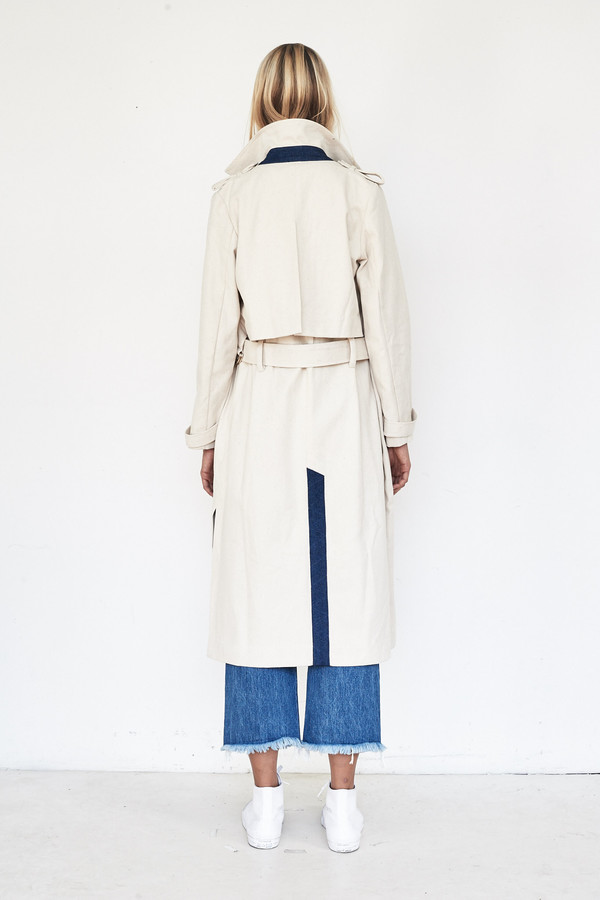 Sandy Liang Canvas Casey Trench Sandy Liang Canvas Casey Trench