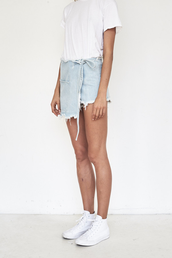 Sandy Liang Denim Sabrina Skort Sandy Liang Denim Sabrina Skort