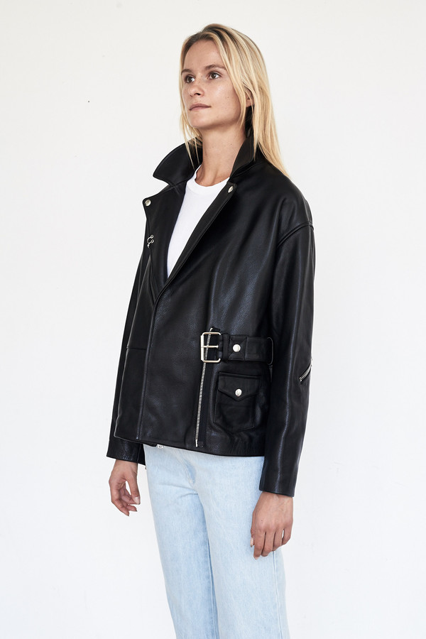 Sandy Liang Leather Biker Jacket Sandy Liang Leather Biker Jacket