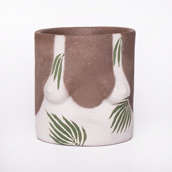 Group Partner "Dark Leaves Girl" Pot Group Partner "Dark Leaves Girl" Pot