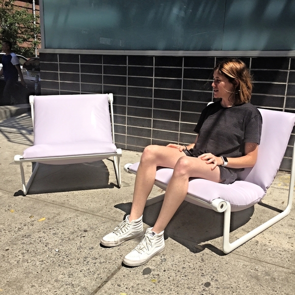 Pair of Hannah Morrison for Knoll Sling Chairs Pair of Hannah Morrison for Knoll Sling Chairs