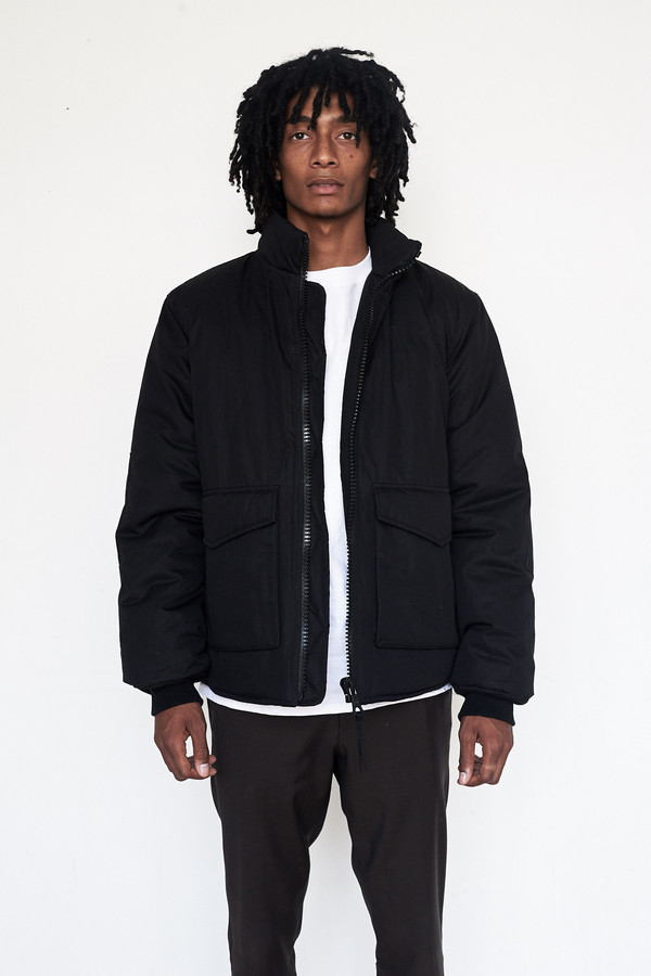 Men's Our Legacy Cotton Puffed Funnel Jacket Men's Our Legacy Cotton Puffed Funnel Jacket