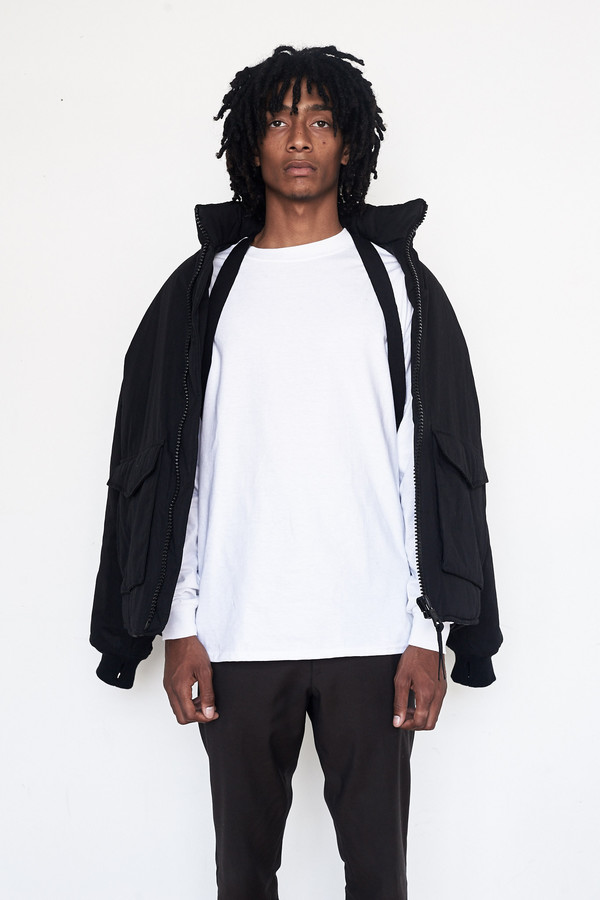 Men's Our Legacy Cotton Puffed Funnel Jacket Men's Our Legacy Cotton Puffed Funnel Jacket