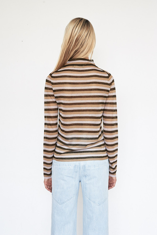 Pari Desai Metallic Raz Stripe Sweater Pari Desai Metallic Raz Stripe Sweater