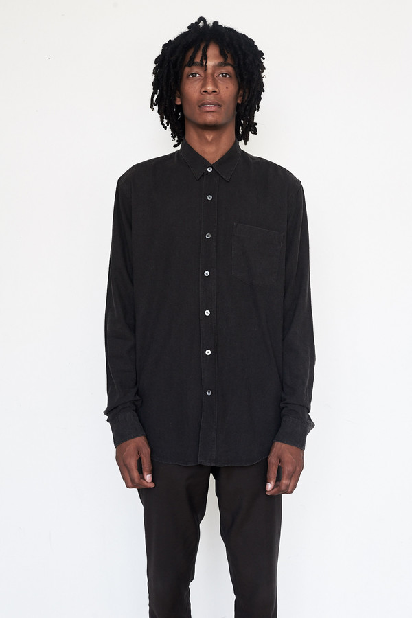 Men's Our Legacy Silk Classic Marron Shirt Men's Our Legacy Silk Classic Marron Shirt