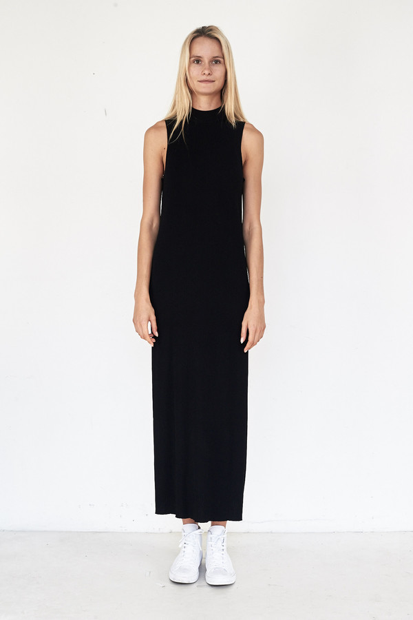 Pari Desai Viscose Talin Column Dress - Black Pari Desai Viscose Talin Column Dress - Black