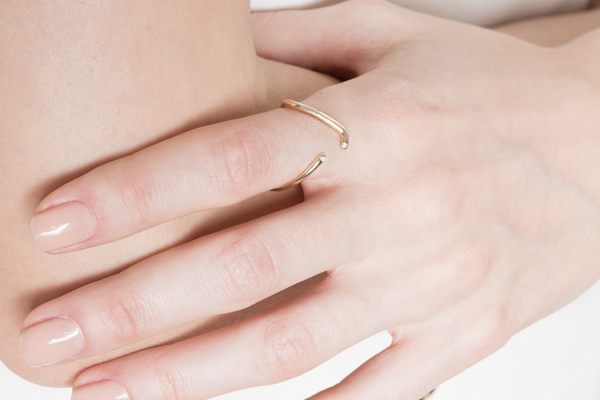 Shahla Karimi 14K Gold Subway Fine Ring - UWS to LES Shahla Karimi 14K Gold Subway Fine Ring - UWS to LES