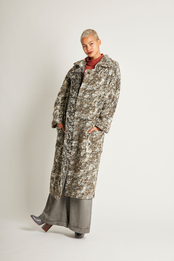 Kurt Lyle Bangsy Coat in Gravel Kurt Lyle Bangsy Coat in Gravel