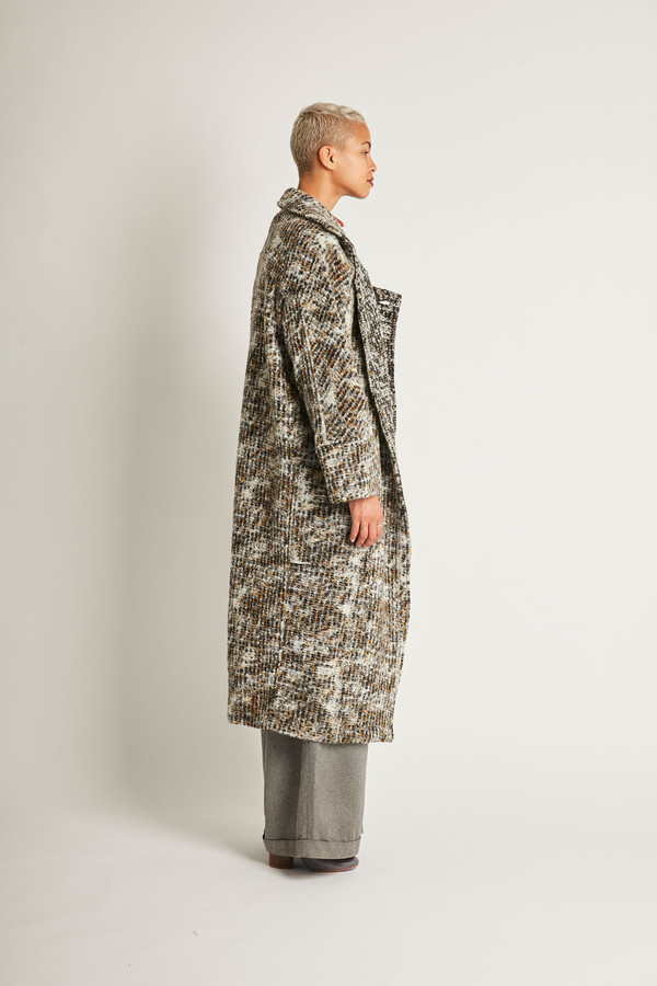 Kurt Lyle Bangsy Coat in Gravel Kurt Lyle Bangsy Coat in Gravel