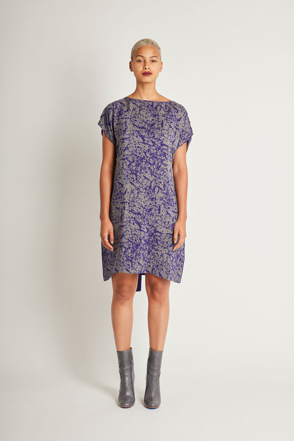 H. Fredriksson Flip Dress in Purpur Pollock Silk H. Fredriksson Flip Dress in Purpur Pollock Silk