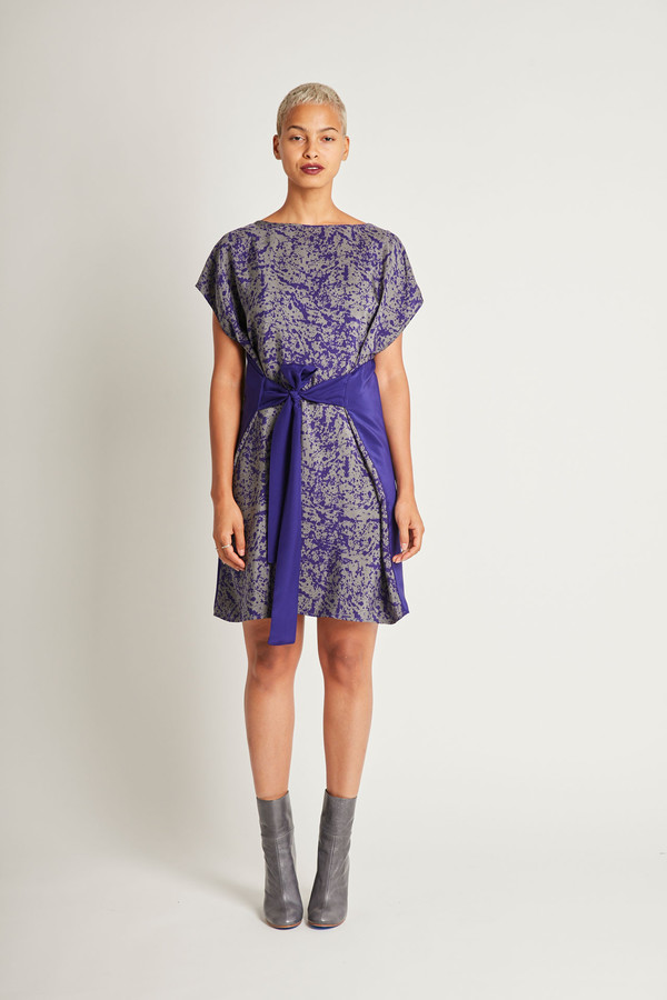 H. Fredriksson Flip Dress in Purpur Pollock Silk H. Fredriksson Flip Dress in Purpur Pollock Silk