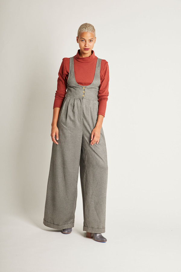 Kurt Lyle Olivia Pants in Charcoal Suede Kurt Lyle Olivia Pants in Charcoal Suede