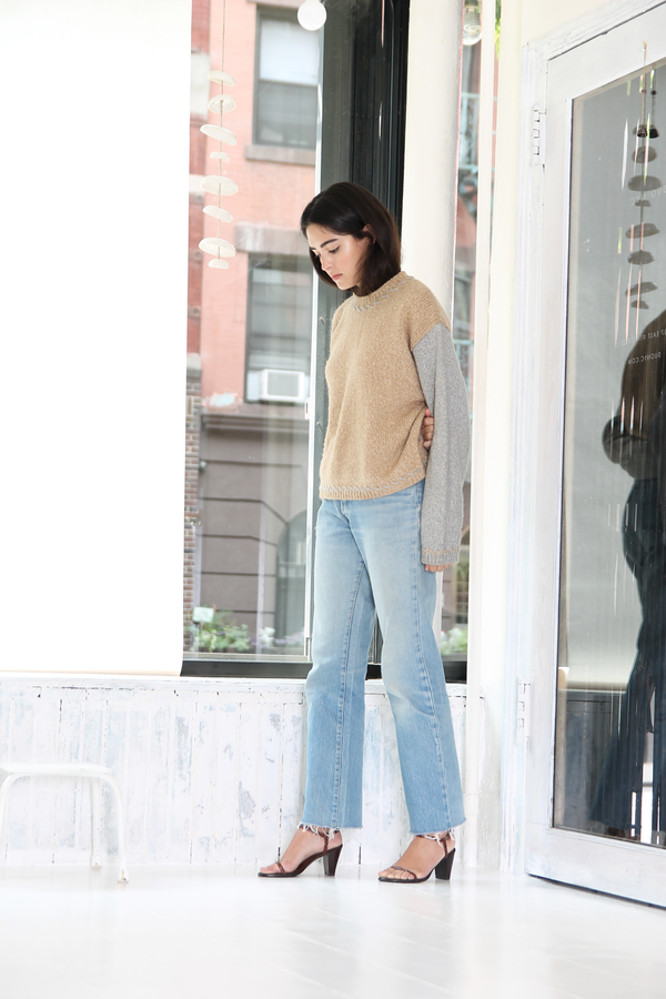 DUO NYC Vintage Color Block Knit Sweater DUO NYC Vintage Color Block Knit Sweater