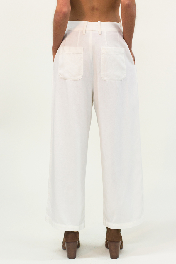 LACAUSA Lola Highwaist Trousers- White LACAUSA Lola Highwaist Trousers- White