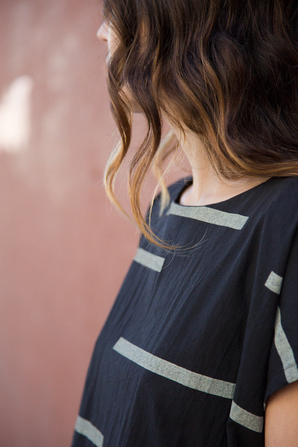 Uzi NYC uzi broken stripe tunic Uzi NYC uzi broken stripe tunic