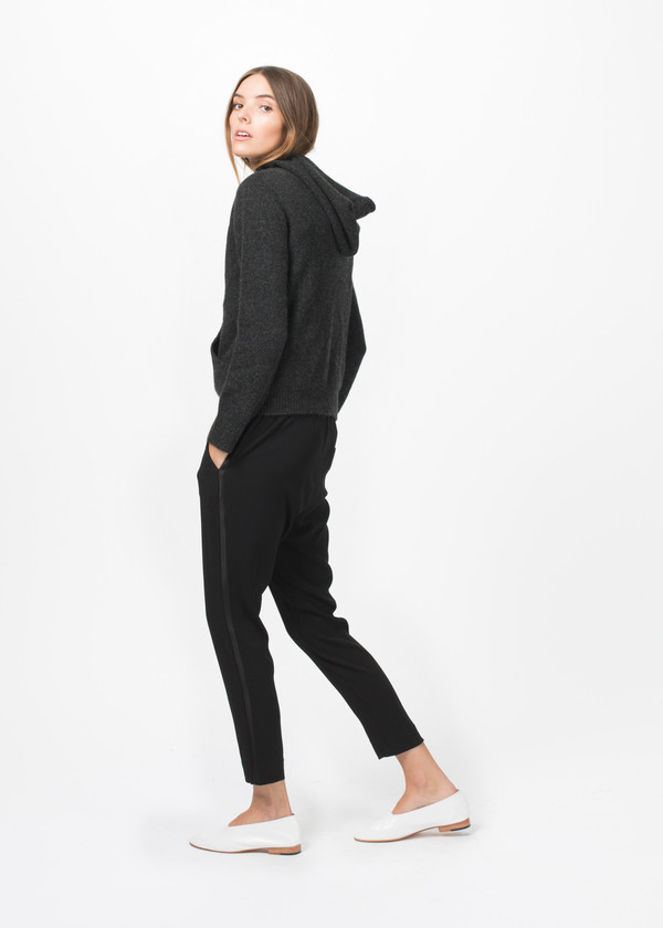 Evam Eva Cashmere Seamless Hooded Pullover Evam Eva Cashmere Seamless Hooded Pullover
